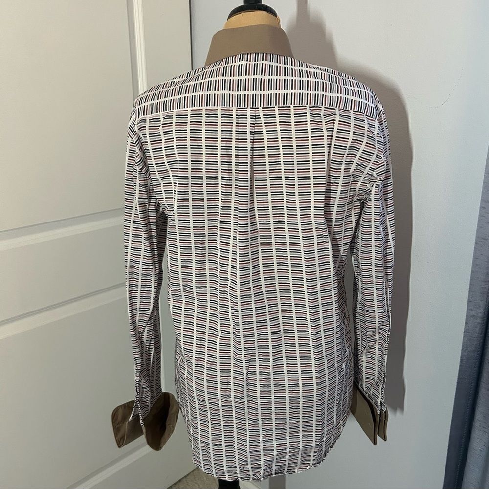 Daniel Ellissa Striped Collared Button Down Shirt - Picture 3 of 4